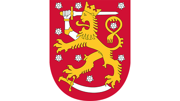 Wapen van Finland - in kleur op transparante achtergrond - 600 * 337 pixels 